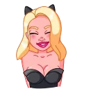☺️-Lady Cat, Telegram Sticker