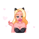 😘-Lady Cat, Telegram Sticker