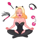 🧘‍♀️-Lady Cat, Telegram Sticker