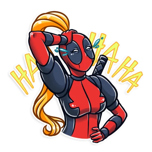 Lady Deadpool, telegram sticker