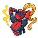😫-Lady Deadpool, Telegram Sticker