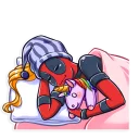 😴-Lady Deadpool, Telegram Sticker