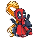 😨-Lady Deadpool, Telegram Sticker