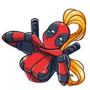 😁-Lady Deadpool, Telegram Sticker