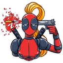 🔫-Lady Deadpool, Telegram Sticker