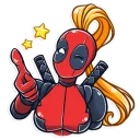 👍-Lady Deadpool, Telegram Sticker