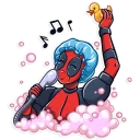 🛀-Lady Deadpool, Telegram Sticker