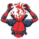 🤯-Lady Deadpool, Telegram Sticker