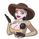 😂-Lady Dimitrescu, Telegram Sticker