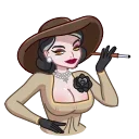 😘-Lady Dimitrescu, Telegram Sticker