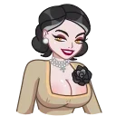 😯-Lady Dimitrescu, Telegram Sticker