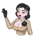 🙄-Lady Dimitrescu, Telegram Sticker