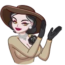👏-Lady Dimitrescu, Telegram Sticker