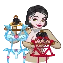 😈-Lady Dimitrescu, Telegram Sticker