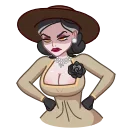 😠-Lady Dimitrescu, Telegram Sticker