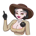 ☝️-Lady Dimitrescu, Telegram Sticker