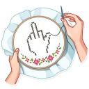 🖕-Lady Marie, Telegram Sticker