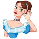 🤨-Lady Marie, Telegram Sticker
