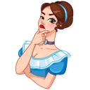 🤔-Lady Marie, Telegram Sticker