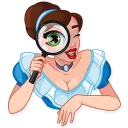 🔍-Lady Marie, Telegram Sticker