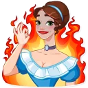 🔥-Lady Marie, Telegram Sticker