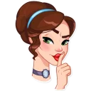 🤫-Lady Marie, Telegram Sticker