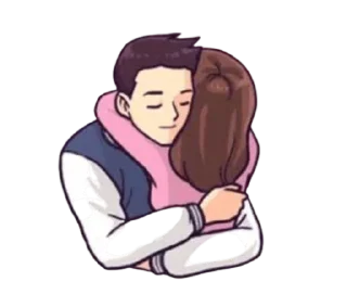 🤗-Cute Couple @adult_stickers69 :: @fStikBot, Telegram Sticker