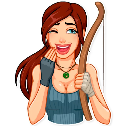 Tomb Raider, telegram sticker