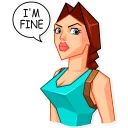 👌-Tomb Raider, Telegram Sticker