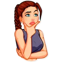 🤔-Tomb Raider, Telegram Sticker