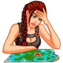 🤔-Tomb Raider, Telegram Sticker