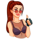 👍-Tomb Raider, Telegram Sticker