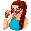 😒-Tomb Raider, Telegram Sticker