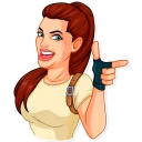 👉-Tomb Raider, Telegram Sticker