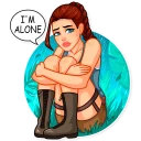 ☹️-Tomb Raider, Telegram Sticker