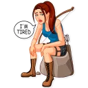 😞-Tomb Raider, Telegram Sticker