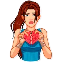 💔-Tomb Raider, Telegram Sticker