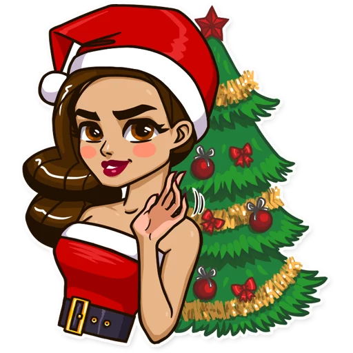 Santa Claudia, telegram sticker
