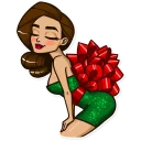 🎁-Santa Claudia, Telegram Sticker