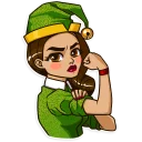 💪-Santa Claudia, Telegram Sticker