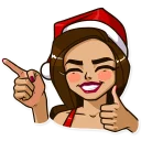 👍-Santa Claudia, Telegram Sticker
