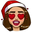 😍-Santa Claudia, Telegram Sticker