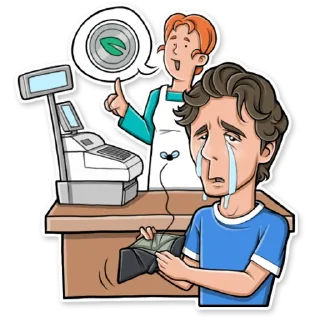 😭-@LEAFtoken, Telegram Sticker