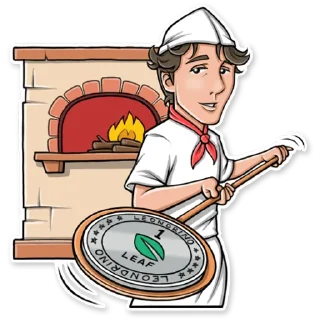 🙂-@LEAFtoken, Telegram Sticker