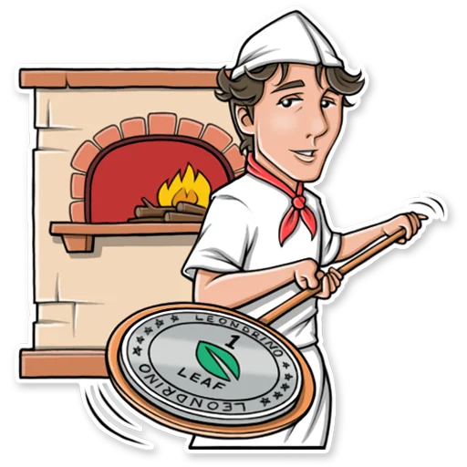 @LEAFtoken, telegram sticker