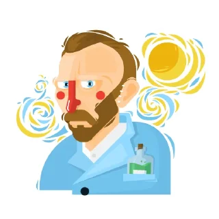 😕-Legends Of Art, Telegram Sticker