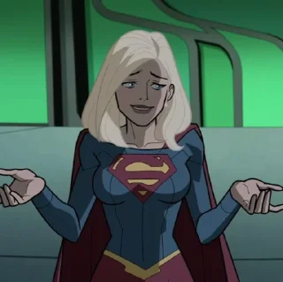 🦸‍♀-Supergirl   @TheNightwingDG, Telegram Sticker