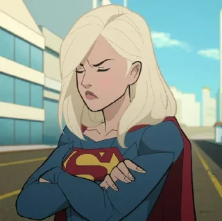 🦸‍♀-Supergirl   @TheNightwingDG, Telegram Sticker