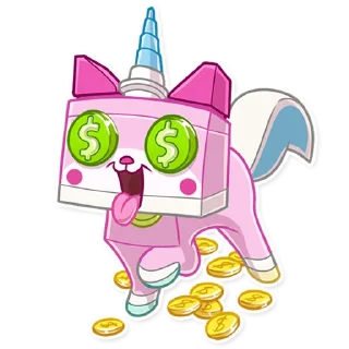 🤑-Unikitty, Telegram Sticker