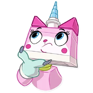 🤔-Unikitty, Telegram Sticker